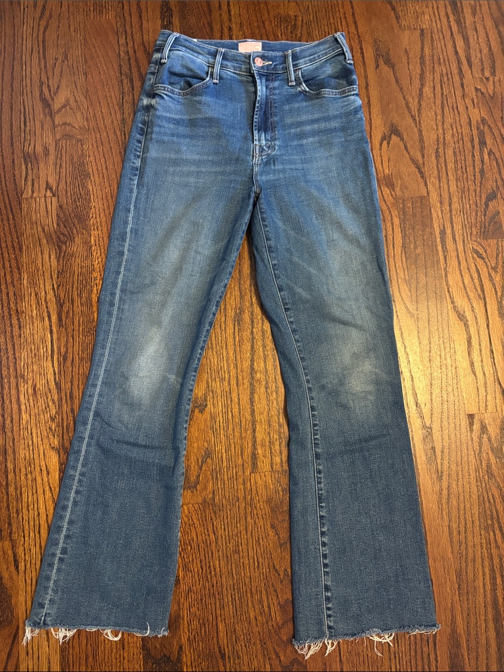 MOTHER Jeans Size 27 The Hustler Ankle Fray